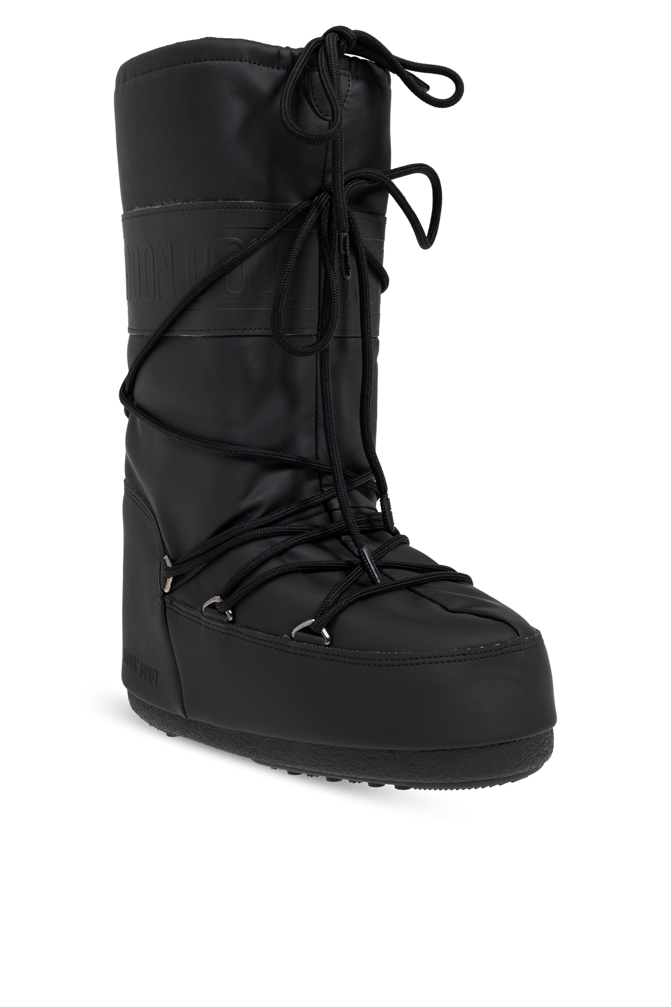 ロングブーツ MOON BOOT FW25 ICON GLANCE (80D1401680 N001) ICON GLANCE SILVER SATIN BOOTS | Moon Boot®